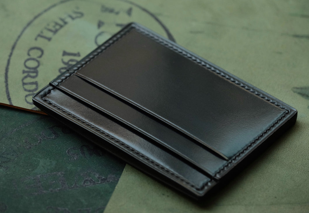 Four Pocket Cardcase - Black Horween Shell Cordovan