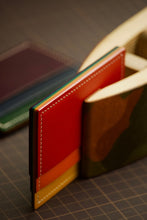 Load image into Gallery viewer, Five Pocket Cardcase - Rainbow Italian Vegtan
