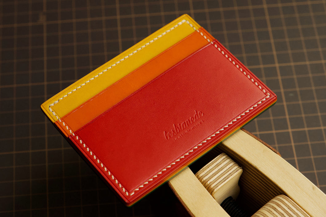 Five Pocket Cardcase - Rainbow Italian Vegtan